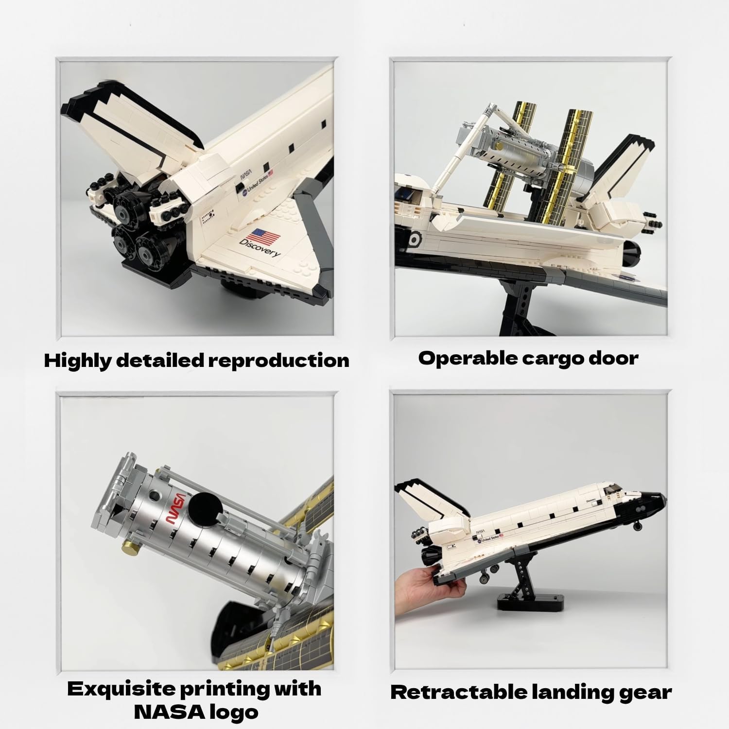NASA Space Shuttle Discovery Model 1:85 Scale Official Licensed Building Set with Hubble Telescope C56052W