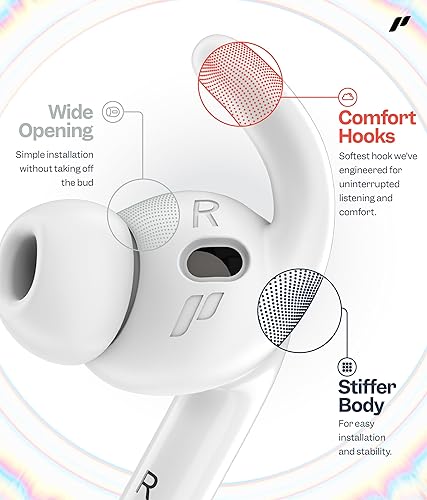 Miniatura 3 de Proof Labs 4 pares de fundas para AirPods Pro 3 ganchos para las orejas, bolsa de almacenamiento añadida, accesorios compatibles con Apple AirPods