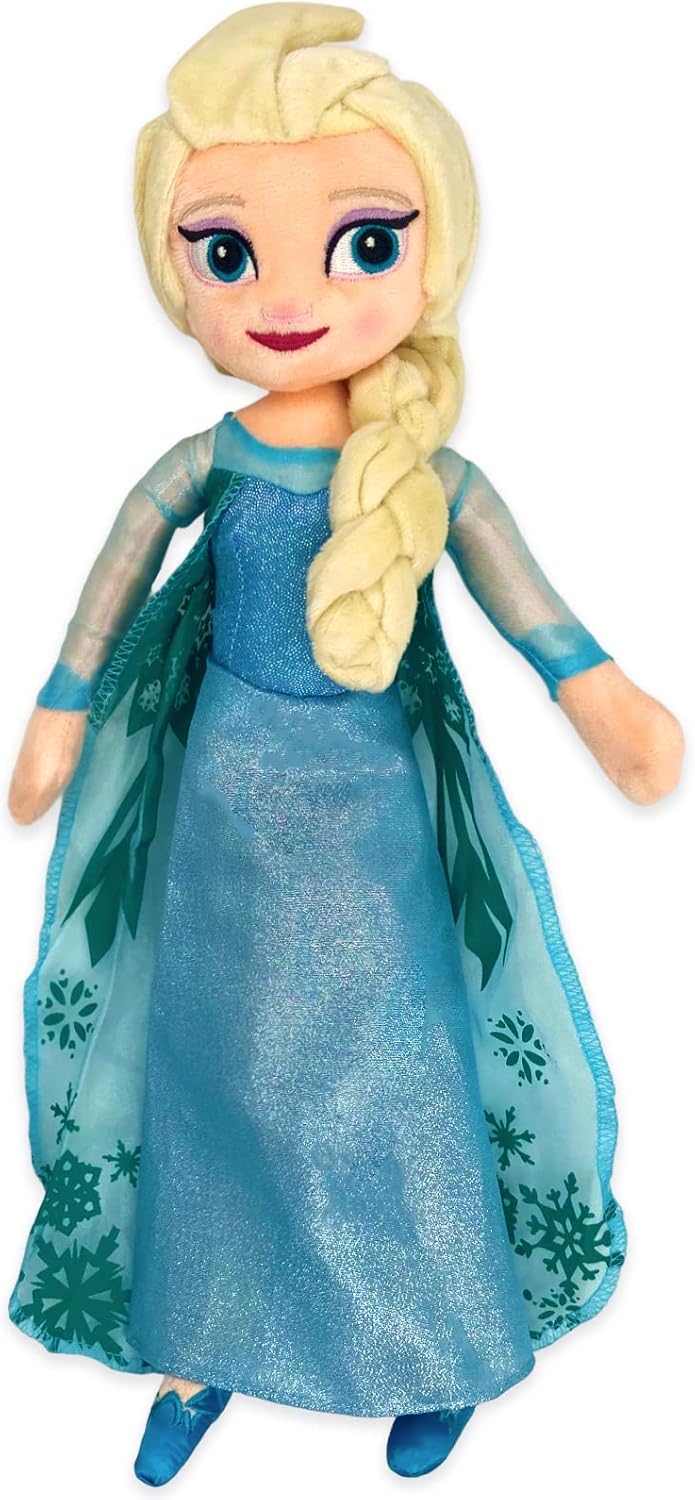 BJPERFMS Peluche Elsa, 40CM Peluche Reine des Neiges, Poupee Peluche