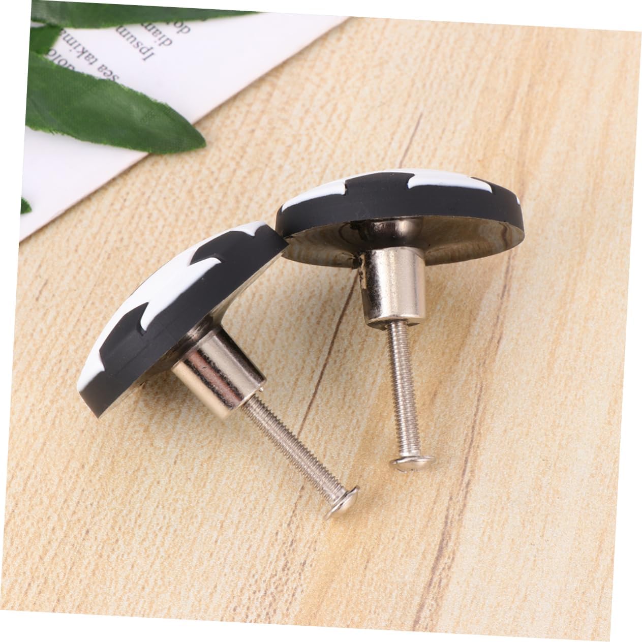 Gadpiparty 4pcs Adorable Football Cabinet Handles Rubber Drawer Pulls for Boy Girl Room Simple Design for Wardrobe Furniture and Cupboard Use Includes Nails for Easy Installation