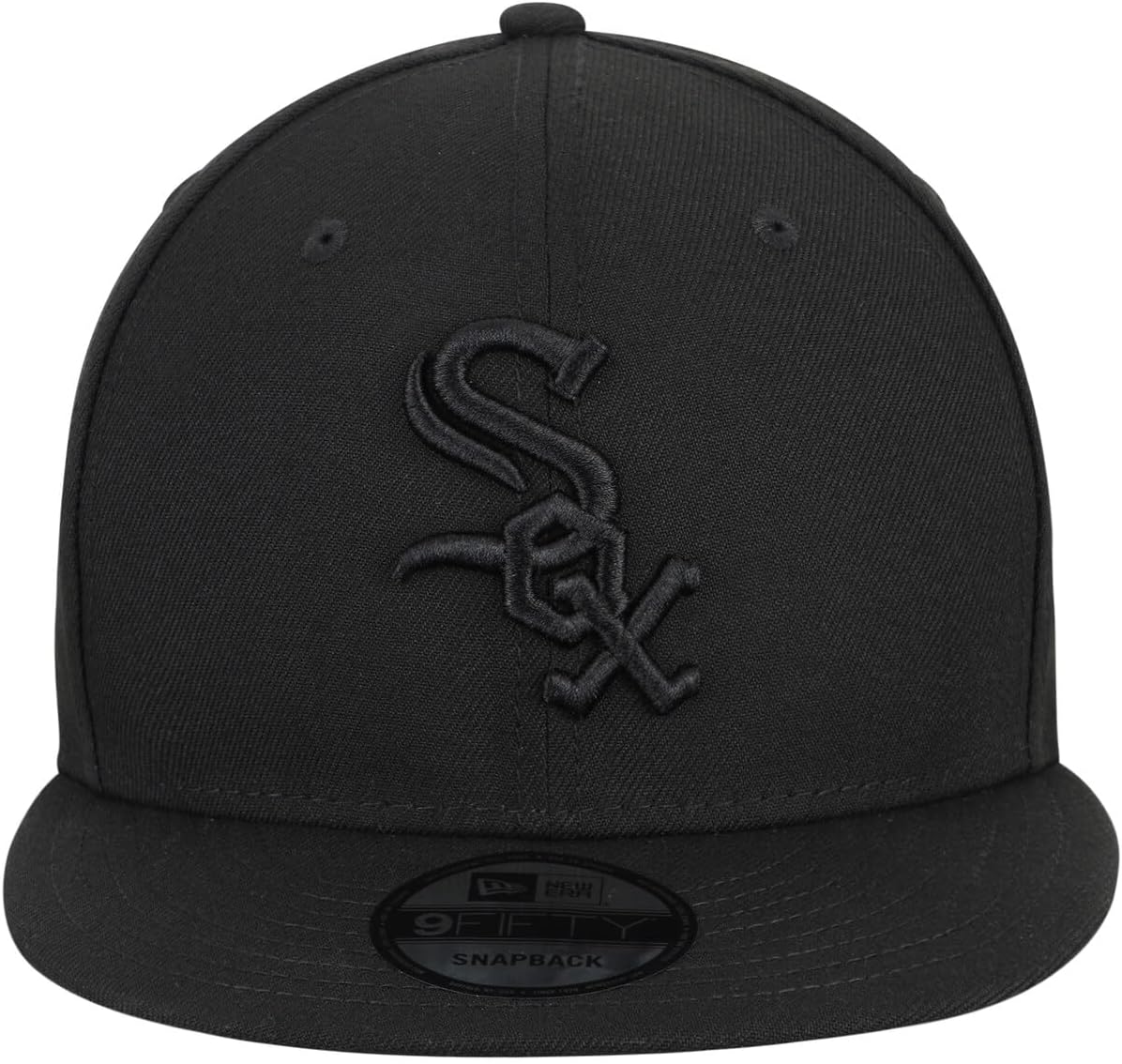 New Era MLB 9FIFTY Black Adjustable Snapback Hat Cap One Size Fits All - Image 2