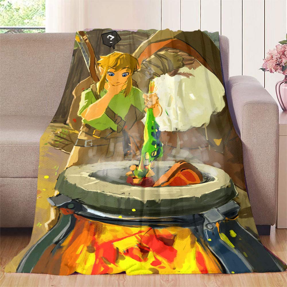 Legend of Zelda Breath of The Wild Art botw Zelda Frog Cool Blanket 30x50  Warm Elegant Flannel Blanke : Amazon.ca: Home