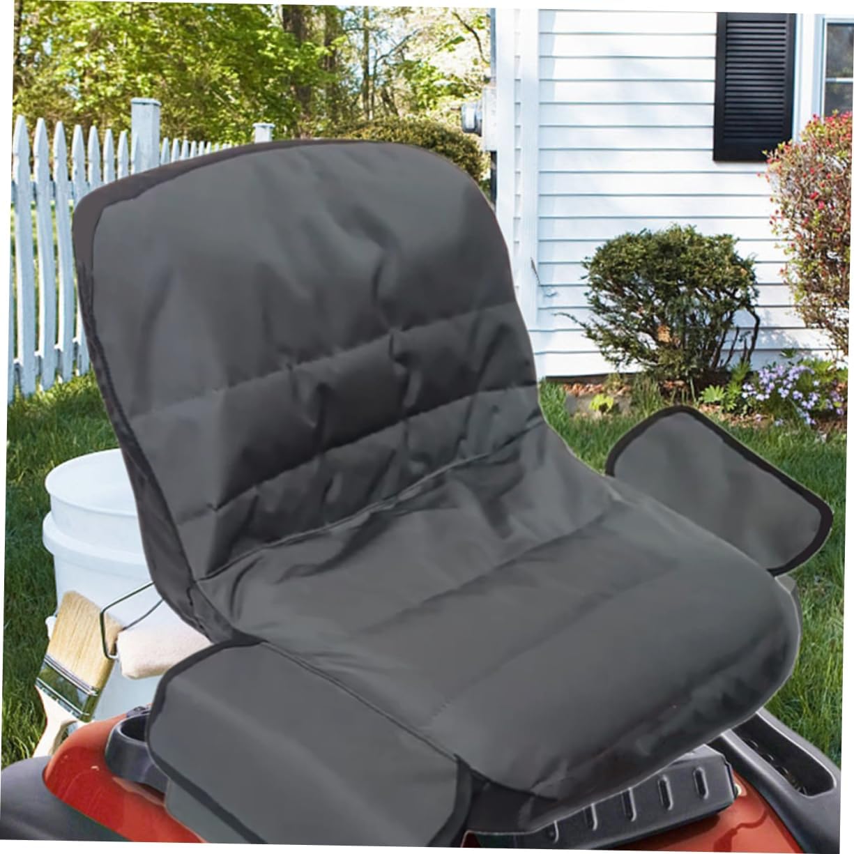 Riding Mower Seat Cover Storage Bag Lawn Tractor Seat Protector for Outdoor Use Fits Models Comfortable and Easy to Install