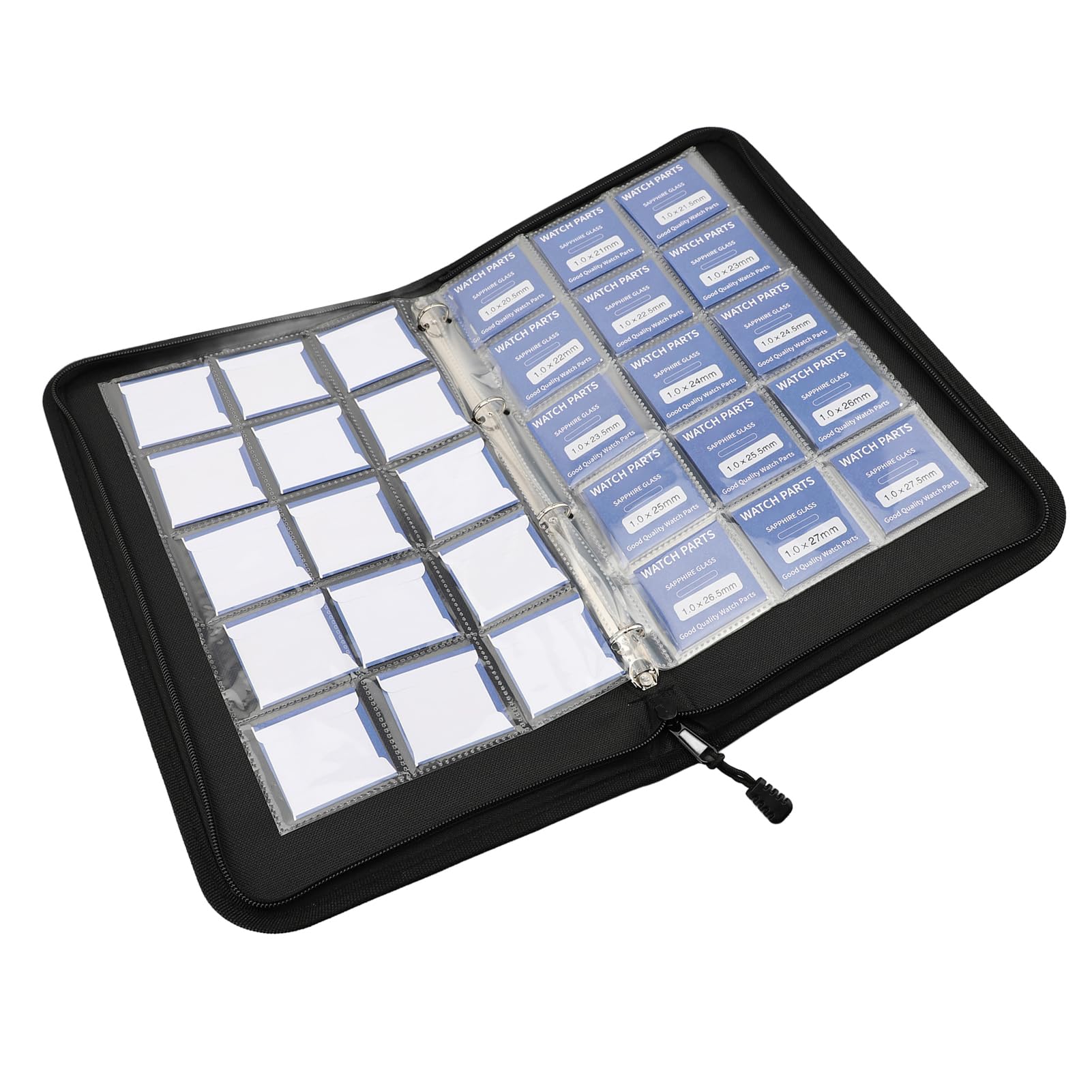 55 Stück Saphirkristall-Uhrenglaslinsen, 13 Mm Bis 40 Mm Runde Flache 1 Dicke Ersatzteile, Kratzfestes Uhrenreparaturzubehör, Ideal für die Uhrenreparatur