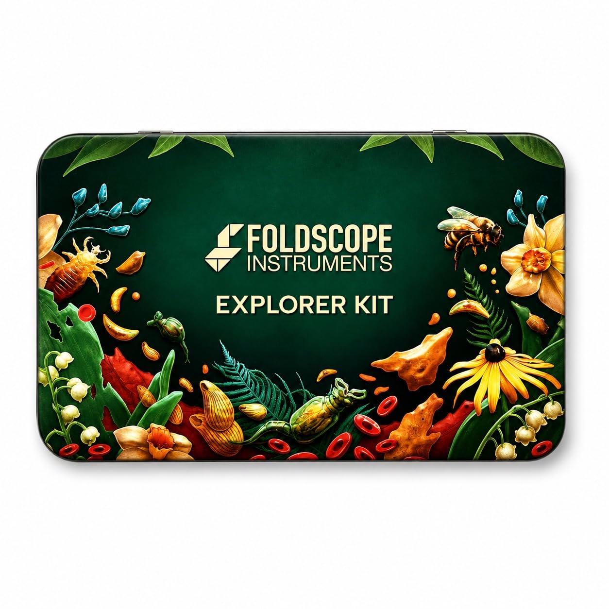 Foldscope Explorer Kit | Fully Loaded DIY Paper Microscope Kit in Metal Case | 3 Magnification (50X, 140X, 340X)-image-45