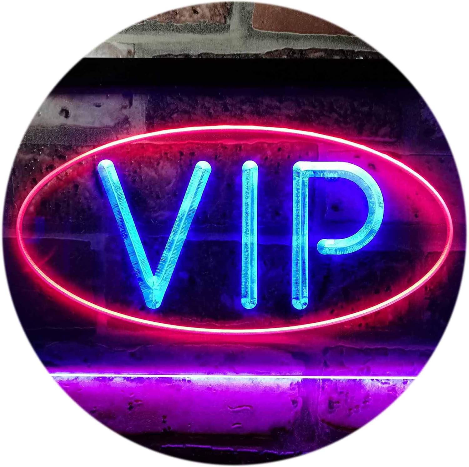 ADVPRO VIP Only Room Man Cave Bar Club Pub Dual Color LED Neon Sign Red & Blue 16" x 12" st6s43-i0748-rb