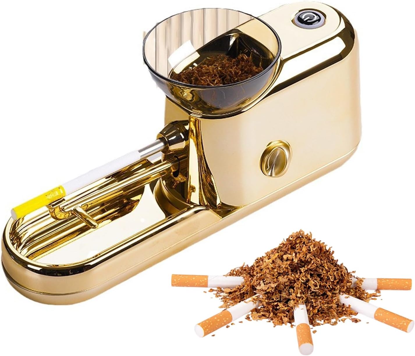 Automatic Cigarette Rolling Machine,Electric Cigarette Rolling Machine,Cigarette Filling Machines,4-Speed Adjustment of Tobacco Tightness,with Two Types of Tobacco Tubes of 8 mm/6.5 mm,for Smokers