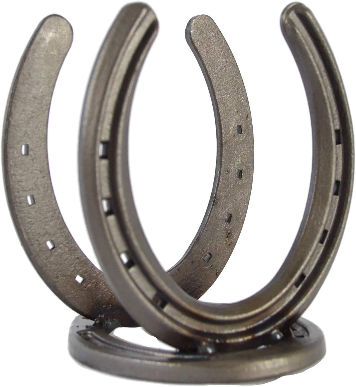Rustic Horseshoe Napkin Holder - The Heritage Forge Natural Metal (Dull)