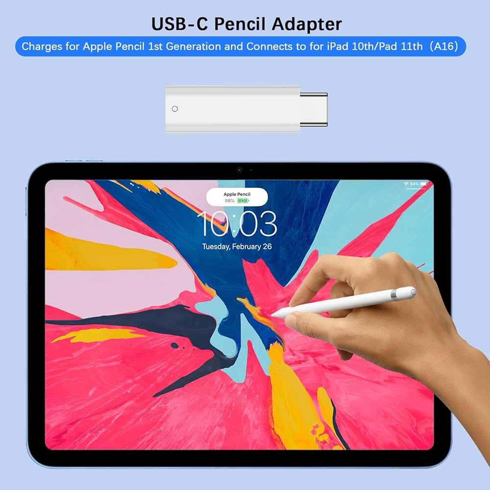 Amazon.com: USB C to Pencil Adapter for Apple Pencil 1st