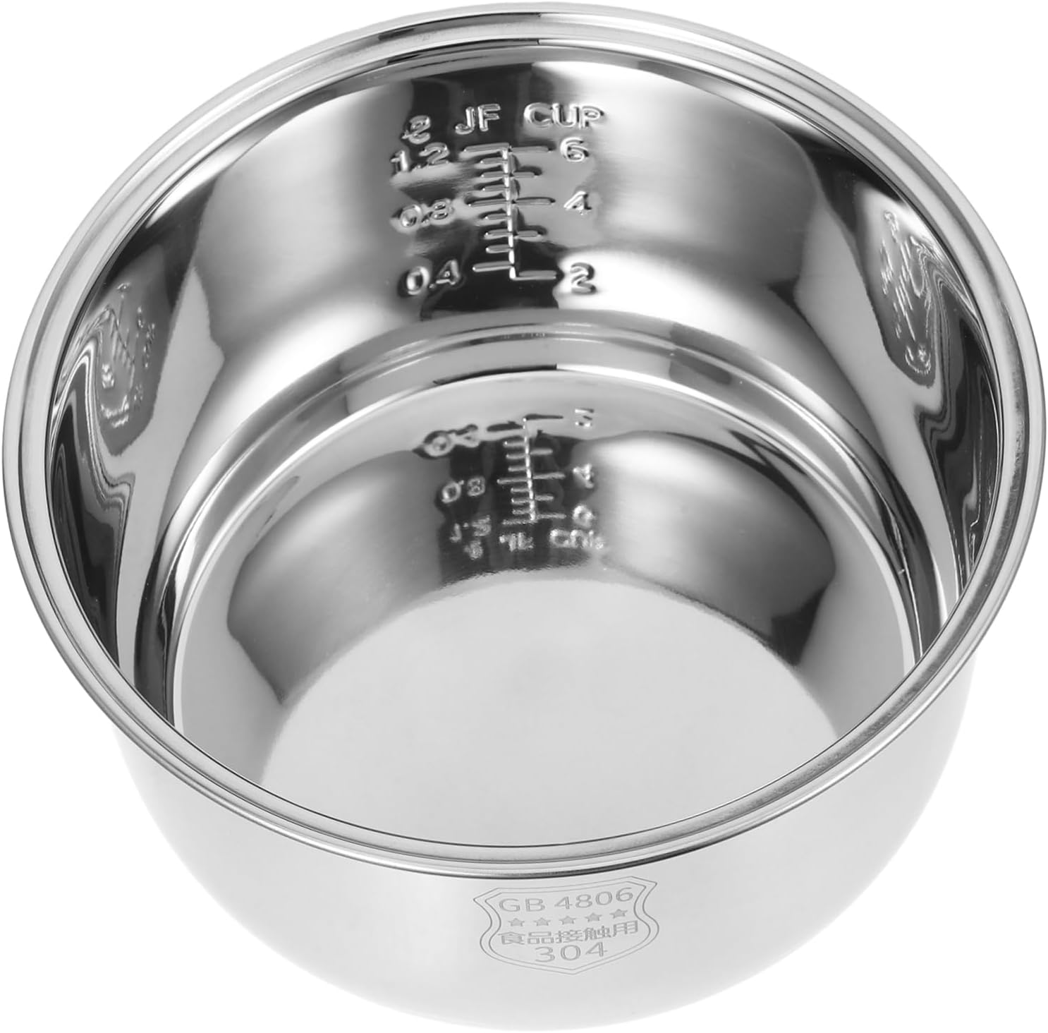 304 Stainless Steel Inner Pot for Electric Rice Cookers Universal Inner Cooking Pot and Easy to Clean 3l