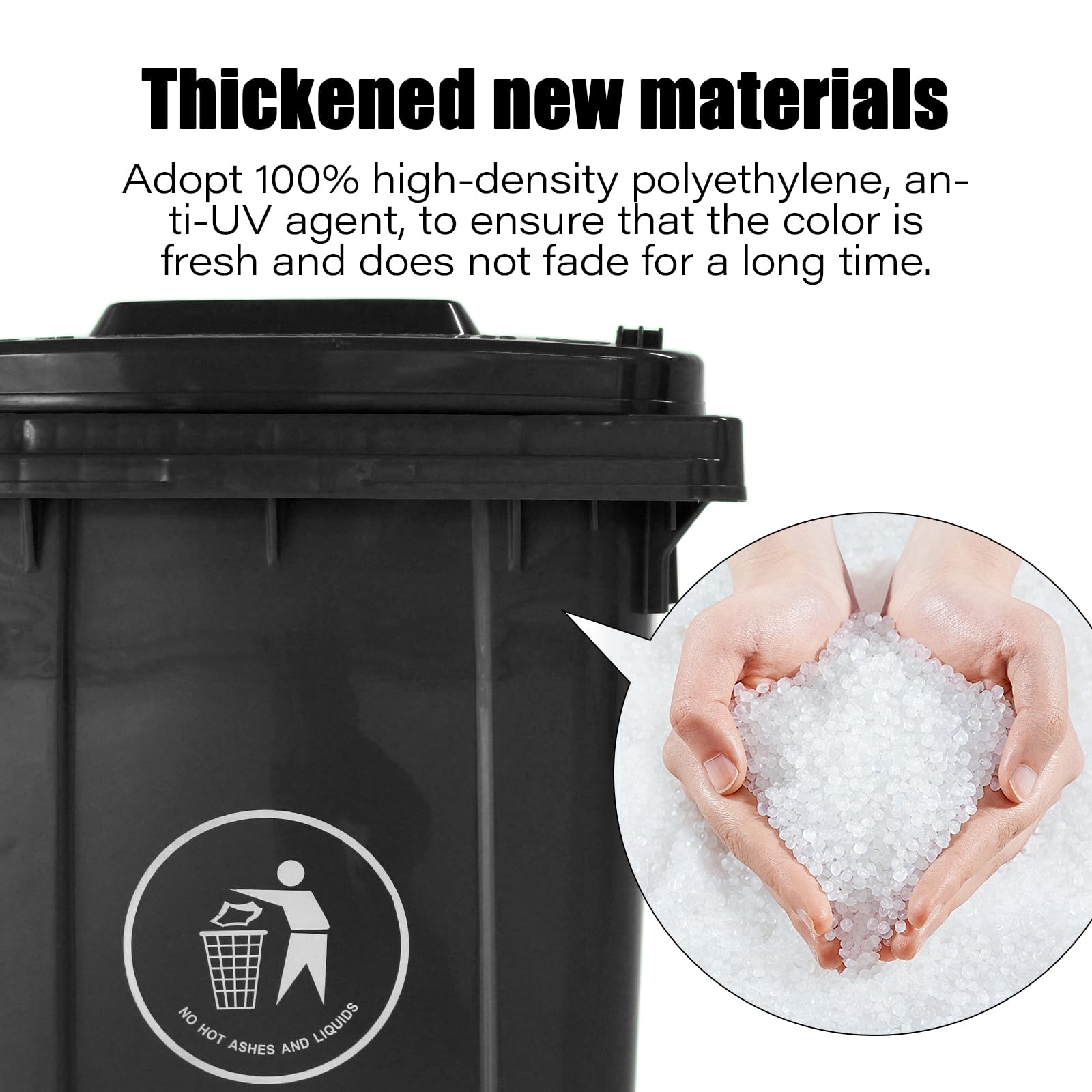 Amazon.com: nemoaquarobo 64 Gallon Outdoor Trash Can with Lid, 2