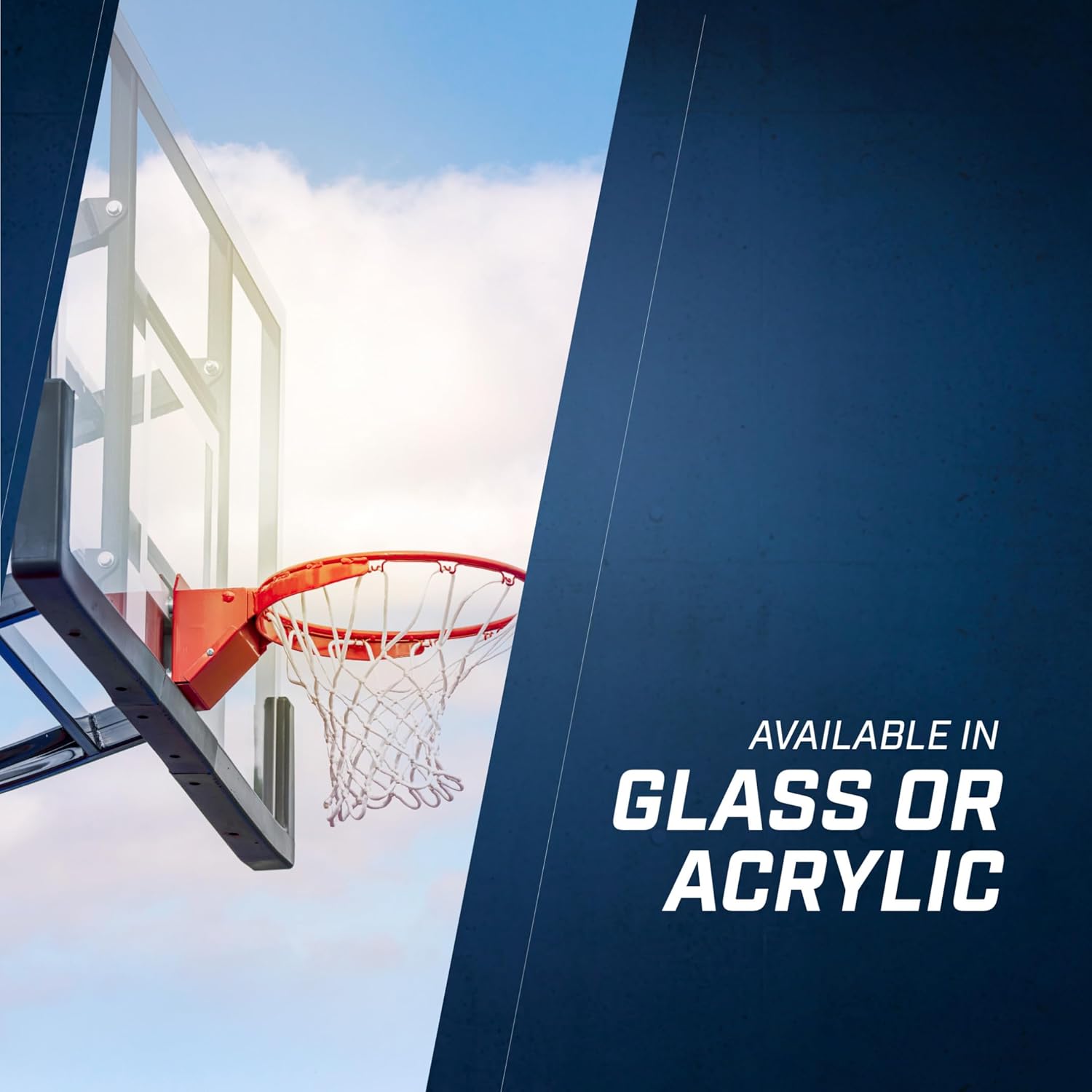 Goalsetter All-American In Ground Adjustable Basketball System with 60-Inch Acrylic Backboard - Multiple Rim Options