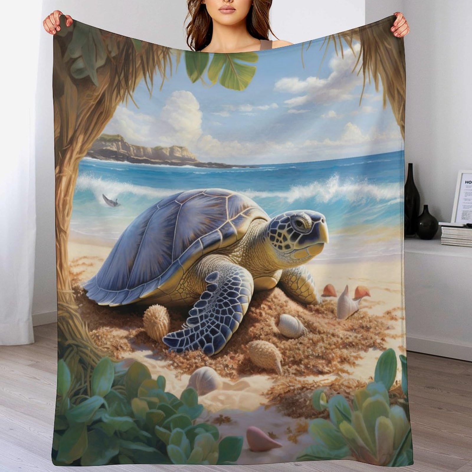 Couverture tortue 150x200cm, le cadeau idéal pour enfants et adultes