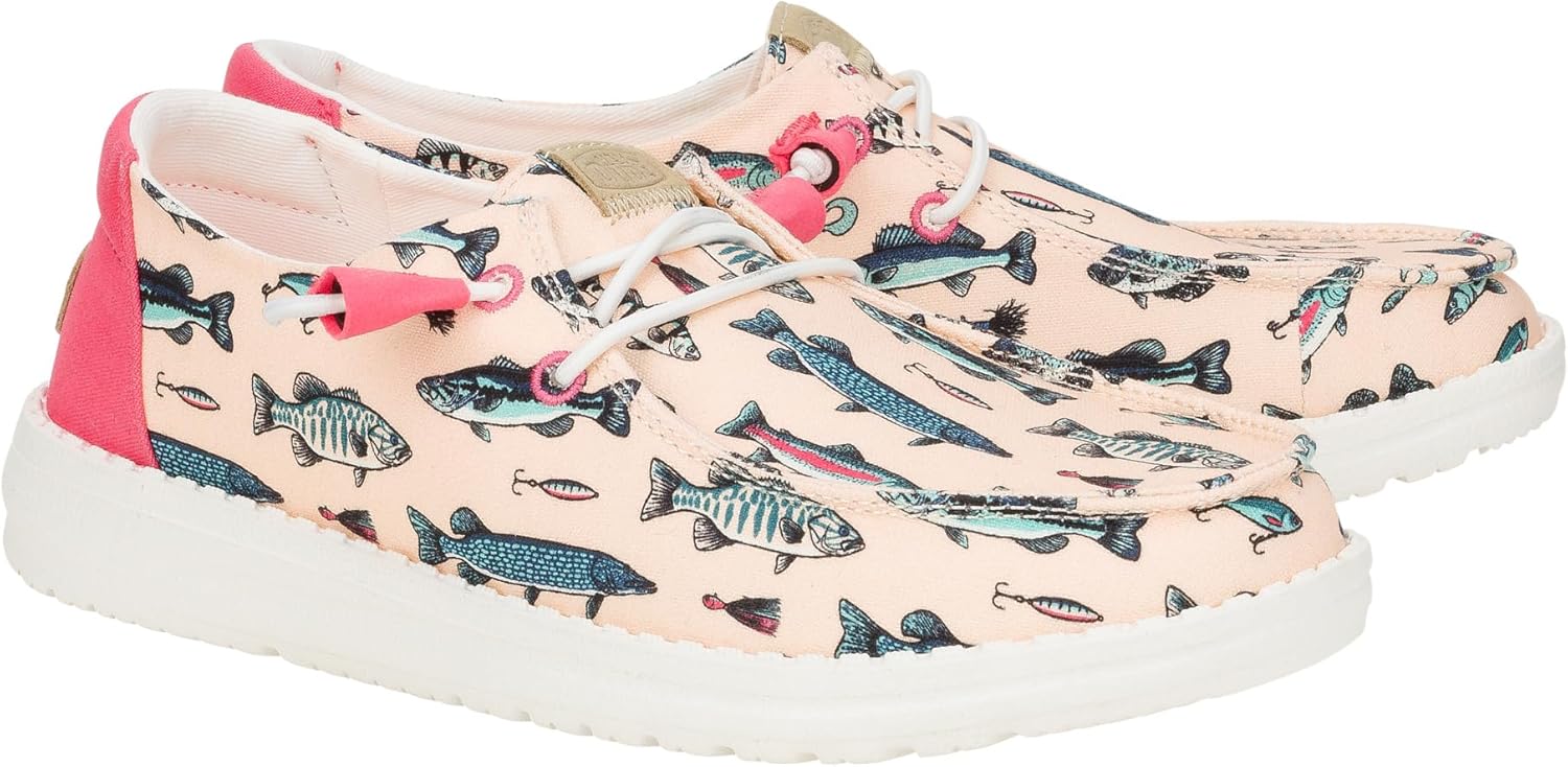 HEYDUDE Wendy Fish Lure Bubblegum Size 6, Womens Shoes, Slip-on Loafers, Comfortable & Light-Weight - Image 4