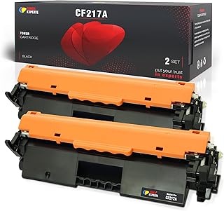 TONER EXPERTE Compatible HP 17A Black Toner Cartridge Replacement for CF217A for LaserJet Pro M102w M102a MFP M130nw M130fn M130a Printer 2-Pack