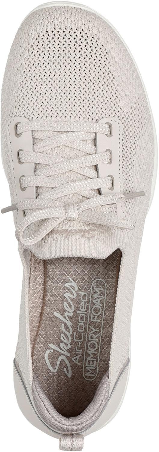 Skechers - Womens Newbury St - Comfystride Sneakers, Color Natural, Size: 11 M US
