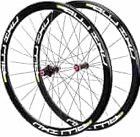 ロバール　SL45 カーボンホイール 2本セット リムブレーキ ホワイト/レッド ロバール SL45 カーボンホイール 2本セット リムブレーキ