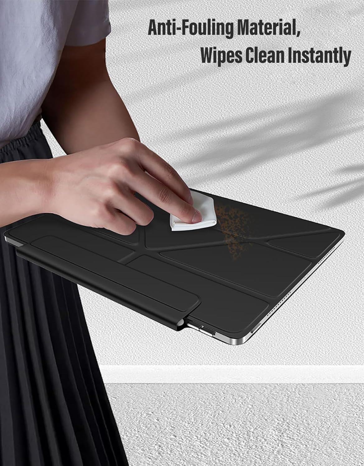 DUNNO Magnetic Case for iPad Pro 11 Inch M4 (2024) 5th Generation, Powerful Magnetic Attachment Case with Auto Sleep/Wake, Ultra Slim Multi-Angle Stand Protective Case for iPad Pro 11 2024 (Black) - Image 8