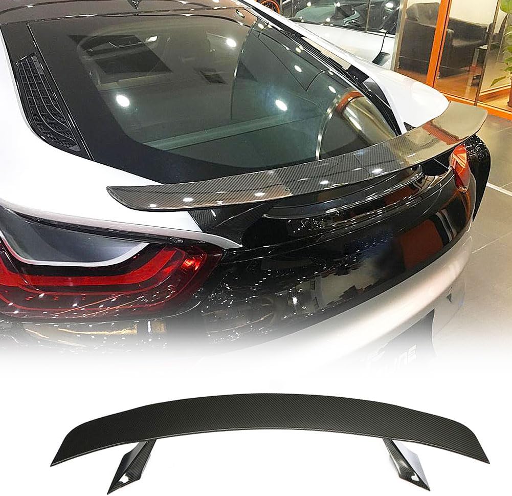 Trunk Spoiler fits BMW I8 Coupe 2014-2018 Factory Outlet Carbon Fiber CF Racing Rear Boot Lid Highkick Wing Lip