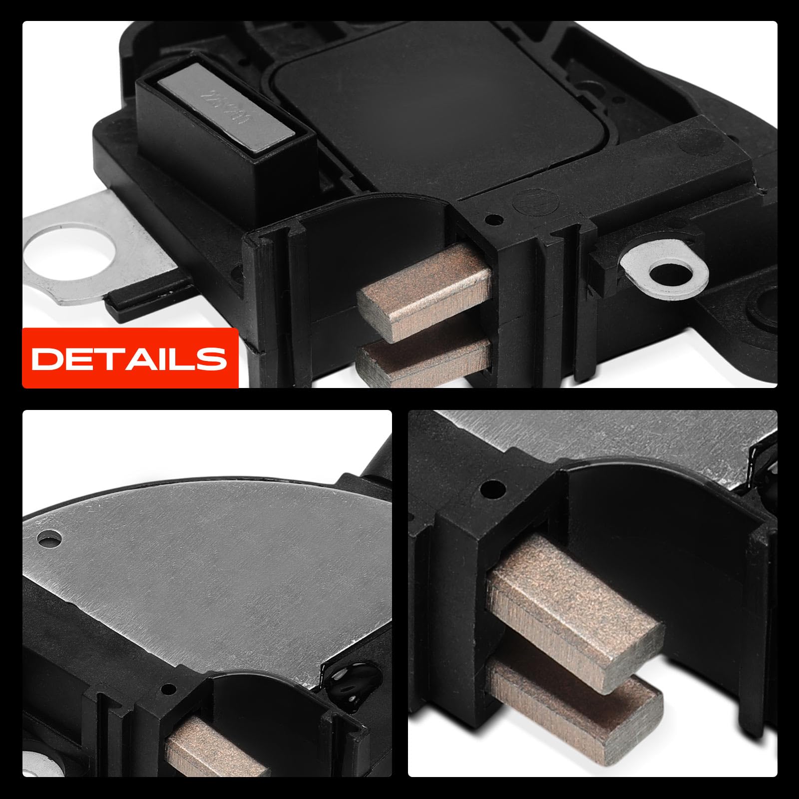 Frankberg Regulador de alternador regulador de generador 3 polos | Compatible con: Torneo Focus II DA DS FFS, Focus II Saloon DB DH FCH, Focus II DA DP HCP, Enfoque DAW DBW