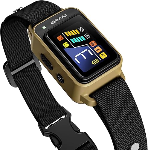 AKUVU - Collar antiladridos inteligente recargable para perros, collar de entrenamiento antiladridos con sensibilidad ajustable, vibración de