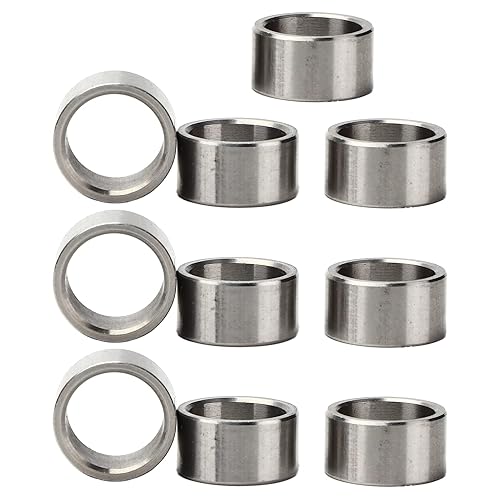 Miniatura 6 de Juego de 10 espaciadores de arandela de acero inoxidable de 0.591 in de diámetro exterior x 0.472 in de diámetro interior x 0.079 in0.157 in0.236