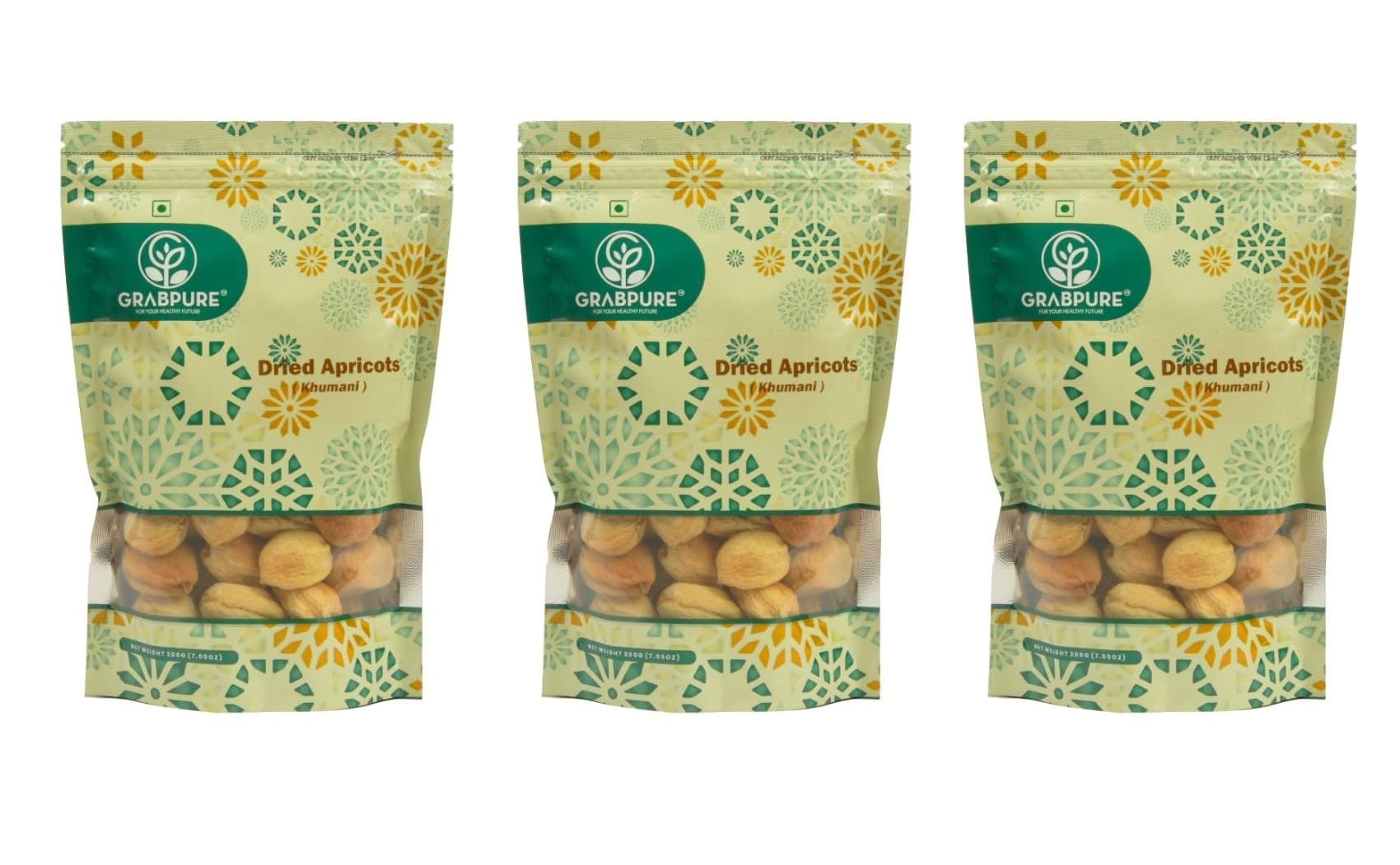 GRABPURE Apricots Juicy Organic Dried Khumani | Khurbani Jardalu Khubani Dryfruit | 200 grams Each (Pack of 3) (B0BRKYSZB3) Amazon Price History, Amazon Price Tracker