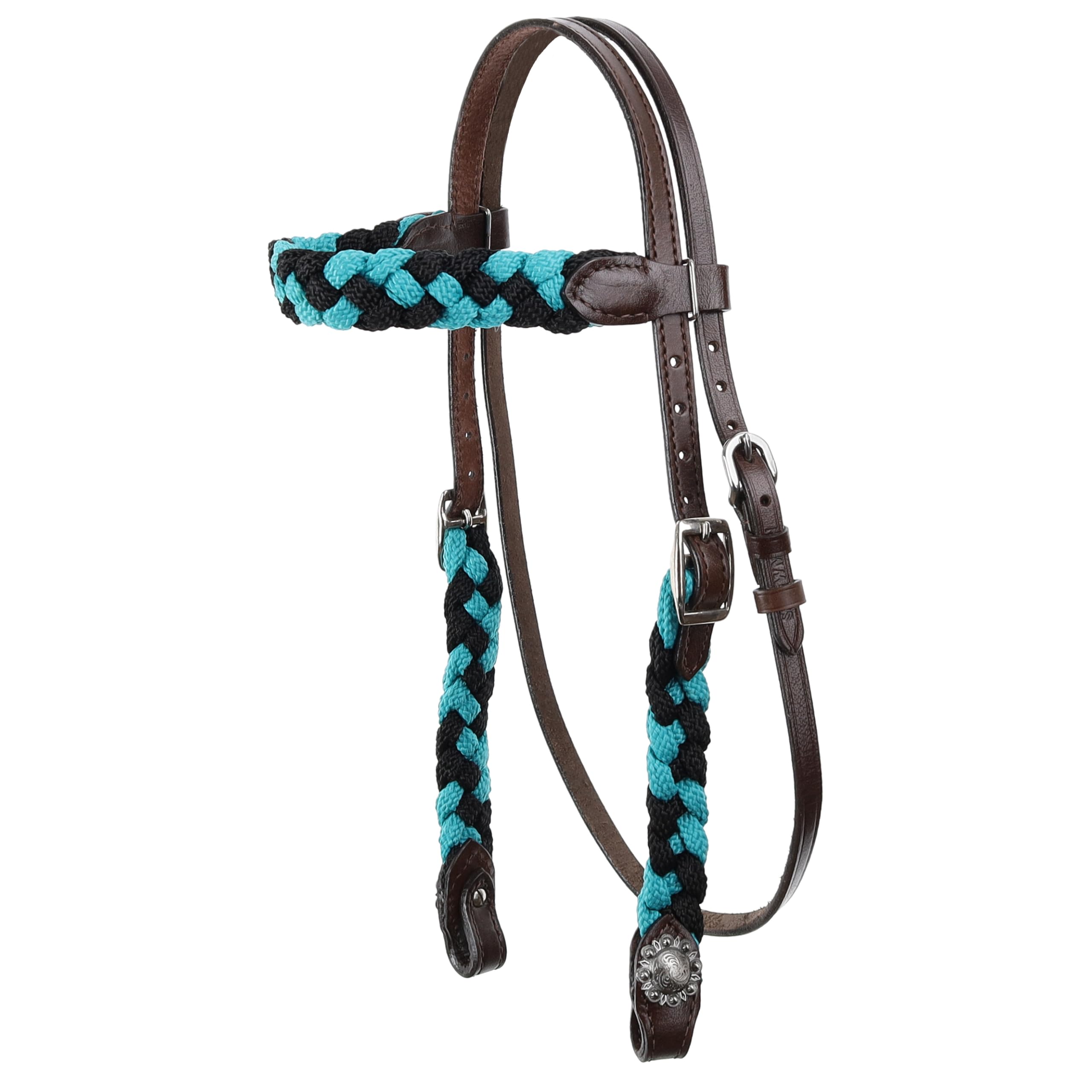 Showman Crosshatch Browband Headstall & Breast Collar Set