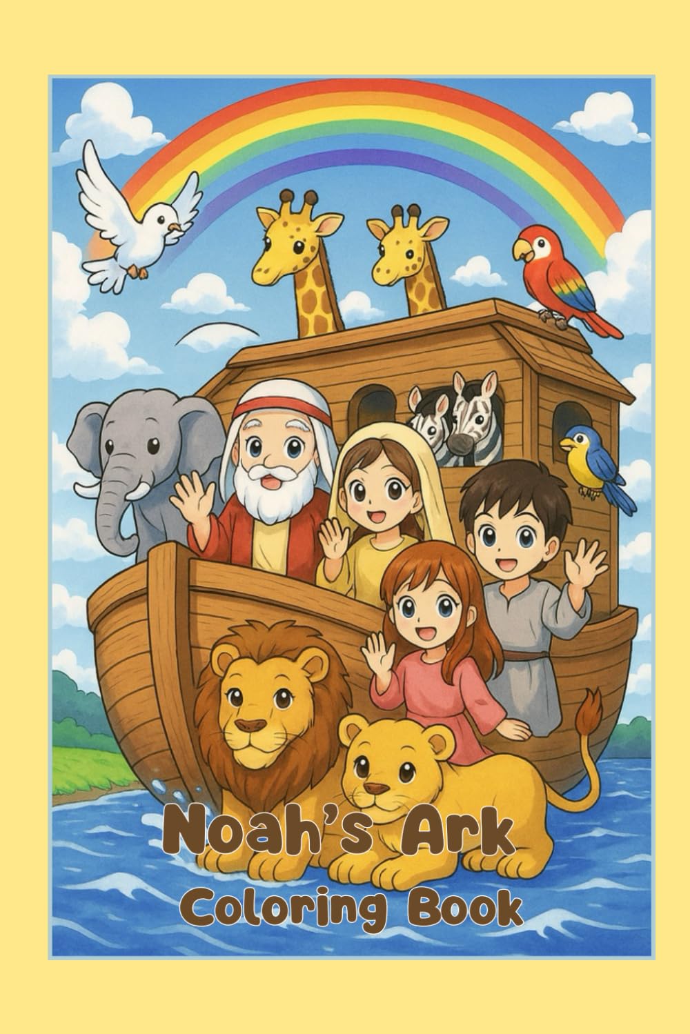 Noah’s Ark and the Rainbow: Coloring Book (Bible-Based): Bible Story Coloring with Animals, Rainbows, and God’s Promises (Bible Stories for Kids: ... - Bible based coloring books for children)