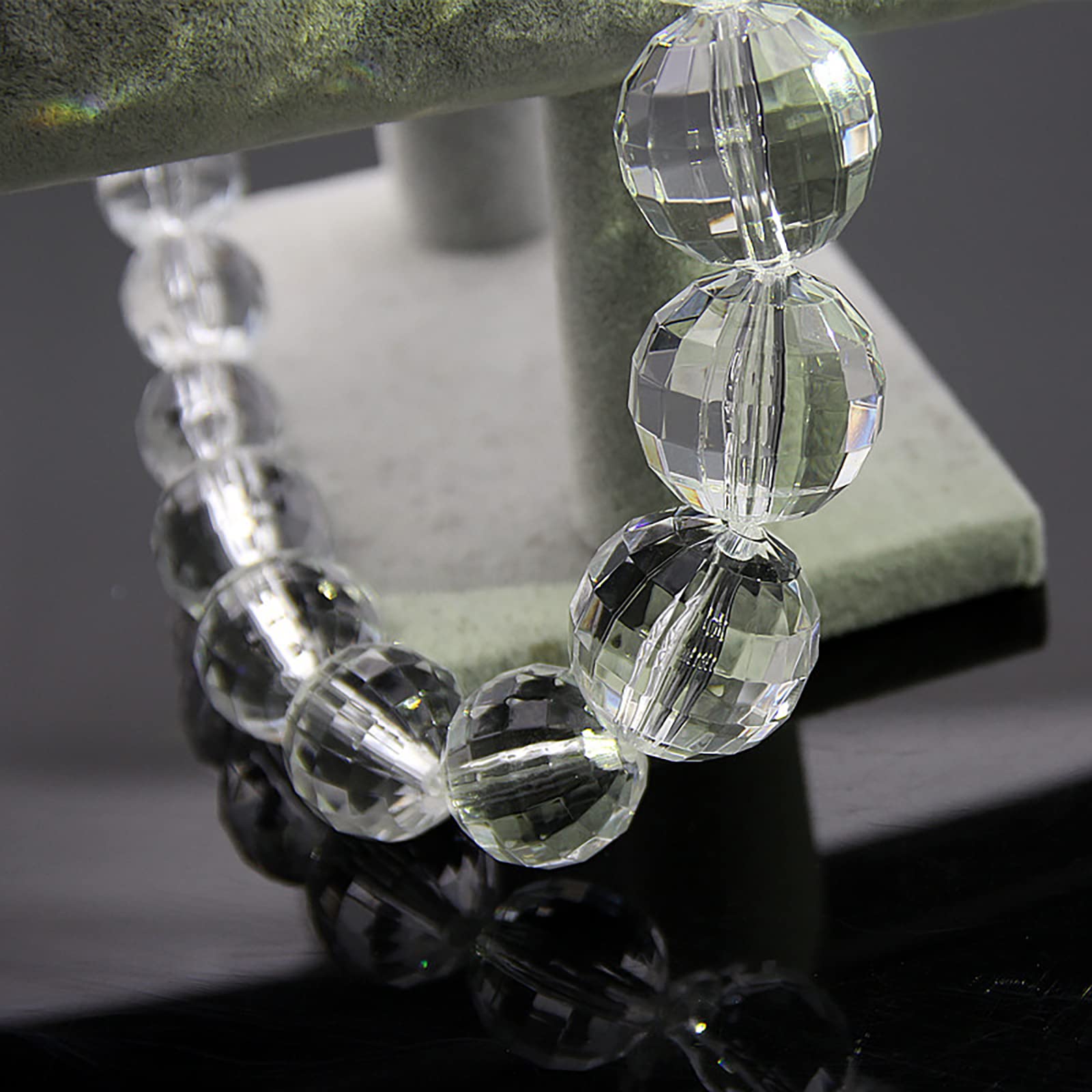 ESNY Collares para Mujer Collar Collar Declaración Chunky Joyería De Moda Regalos Acrílico Bola De Cristal Bola De Cristal Exagerado Accesorio Corto Collar Transparent