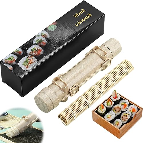Kit de fabrication de sushis bazooka avec tapis à rouler