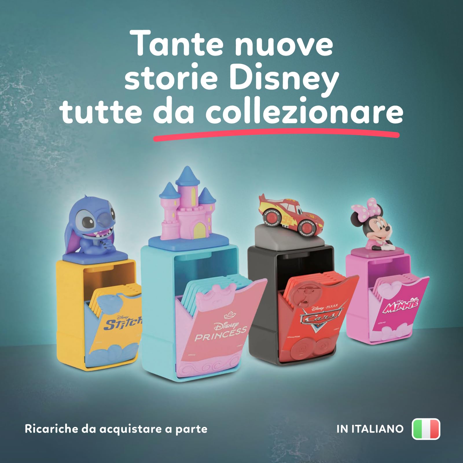 Clementoni Disney Baby Proiettore Raccontastorie Plus, Storyteller per Bambini 2+ Anni, 7 Storie Classiche, Gioco Elettronico Parlante Portatile, Idea Regalo, Italiano