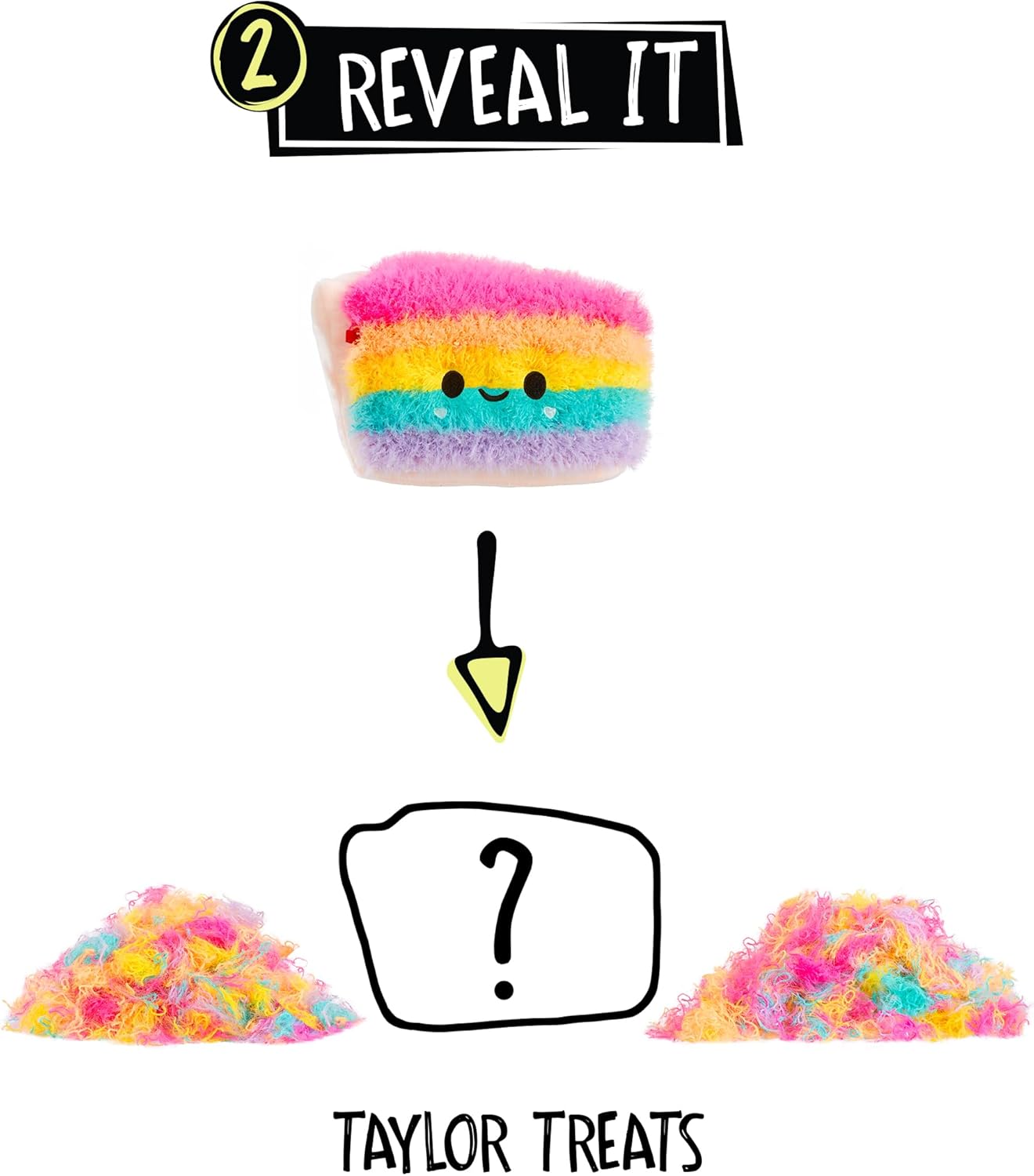 Fluffie Stuffiez Cake Small Collectible Feature Plush - Surprise Reveal Unboxing Huggable Tactile Play Fidget DIY Ultra Soft Fluff