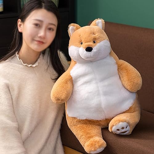 Miniatura 6 de Shiba Inu - Animales de peluche con peso de 17 pulgadas, 3.5 libras, juguete de peluche para perro Shiba Inu, almohada de felpa con peso grande,