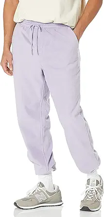 Amazon Essentials Men's Regular-Fit Recycled Polyester Microfleece Closed-Bottom Pants (Previously Amazon Aware)