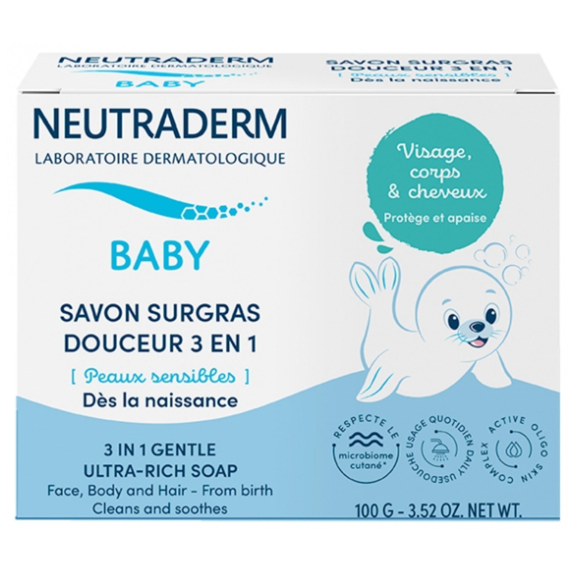 Neutraderm Baby 3-in-1 Gentle Ultra-Rich Soap 100g