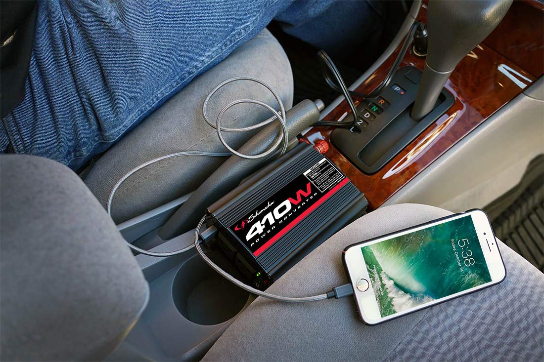 Schumacher XI41B DC to AC Power Inverter with 120V AC Outlet and USB