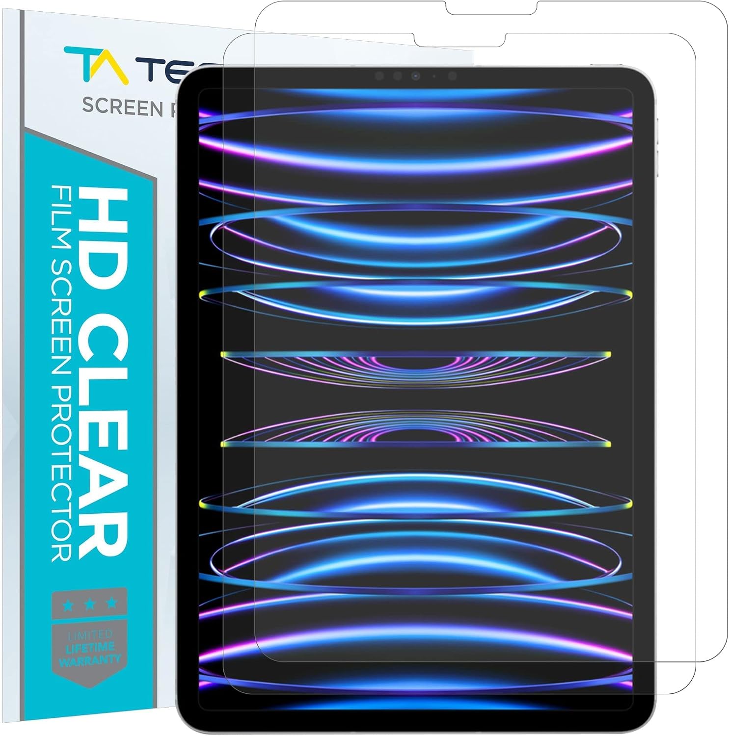 Tech Armor 2 Pack Matte Screen Protector for iPad Pro 11 inch M2 (2022) / iPad Air 5th & 4th Generation (10.9 inch, 2022 & 2020) / iPad Pro 11 inch (2021 & 2020 & 2018 Model) - Anti-Glare, Easy Installation Kit, Compatible with Apple Pencil