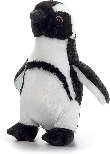 The Petting Zoo - Peluche de pingüino africano de patas negras, regalos para niños, animales del zoológico Scoopz, juguete de pingüino de 8 pulgadas