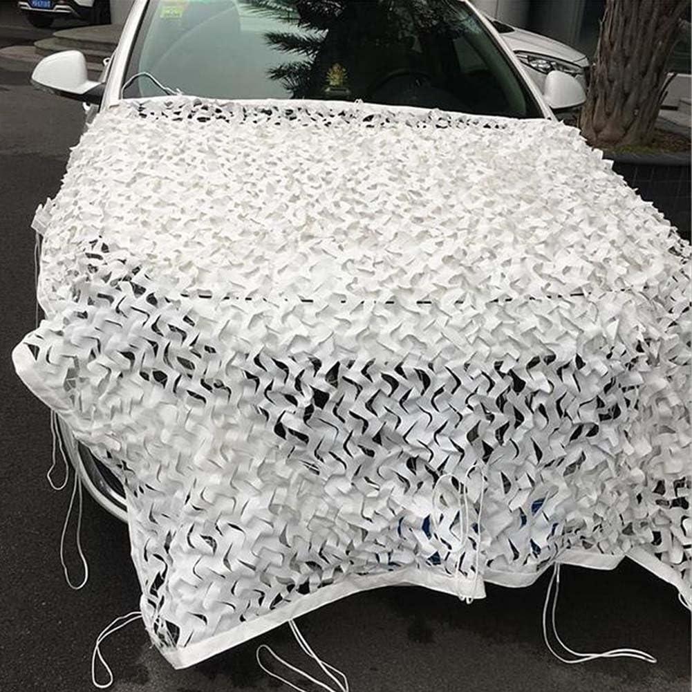 Generico Rete Mimetica per Giardino Retes Mimetica Doppia Rete Bianca Tende A Rete Mimetica Privacy Protezione Solare Rete per Balcone Esterno Auto Coperture