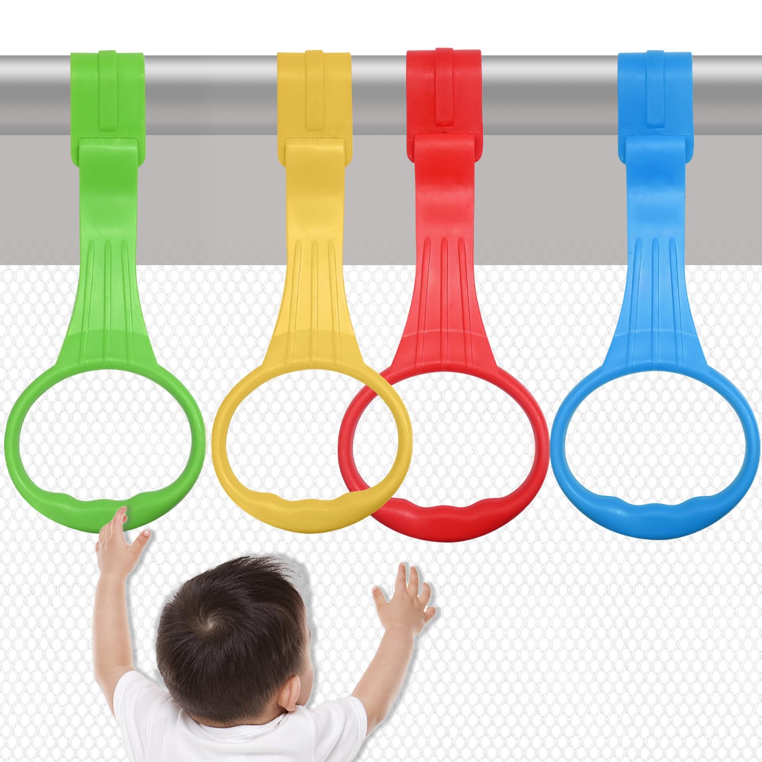 Generic Baby Pull Up Ring Learn to Walk Stand Up Assist, Universal for Baby Playpen or Crib - 4 Colors - walkers | Mubboo