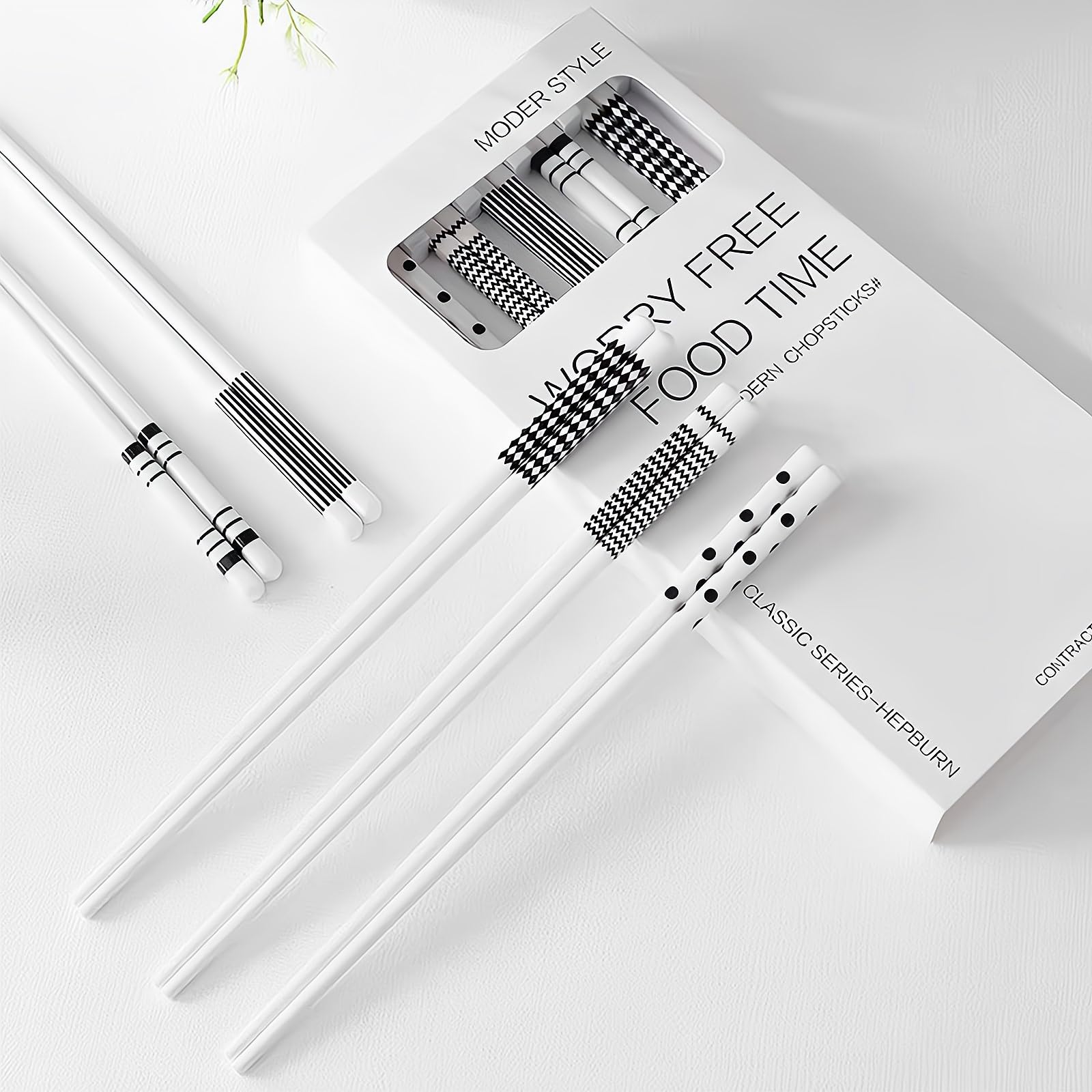 Blue Ceramic Chopsticks Gift Set - Reusable & Stylish -8