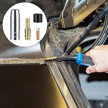 25Pcs Mig Welding Tips,15Mig Mag Mb15,Mig Welding Wire,Welding Torch Shield