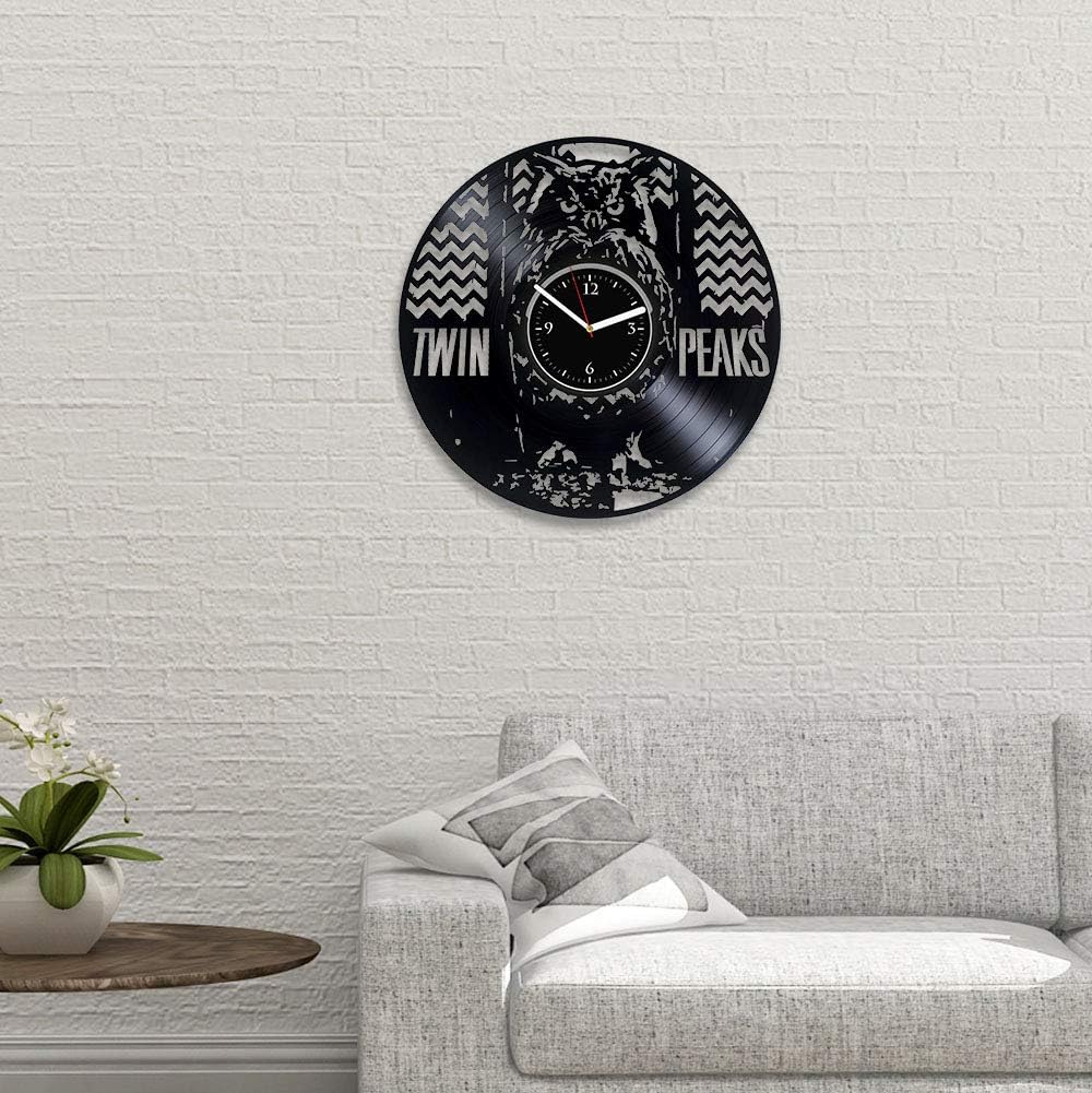 Clock Twin Peaks Vinyl Record Clock New Year Gift Twin Peaks Clock Twin Peaks Gift For Man Twin Peaks Wall Clock Modern Twin Peaks Vinyl Wall Clock Twin Peaks Movie Clock Xmas Gift
