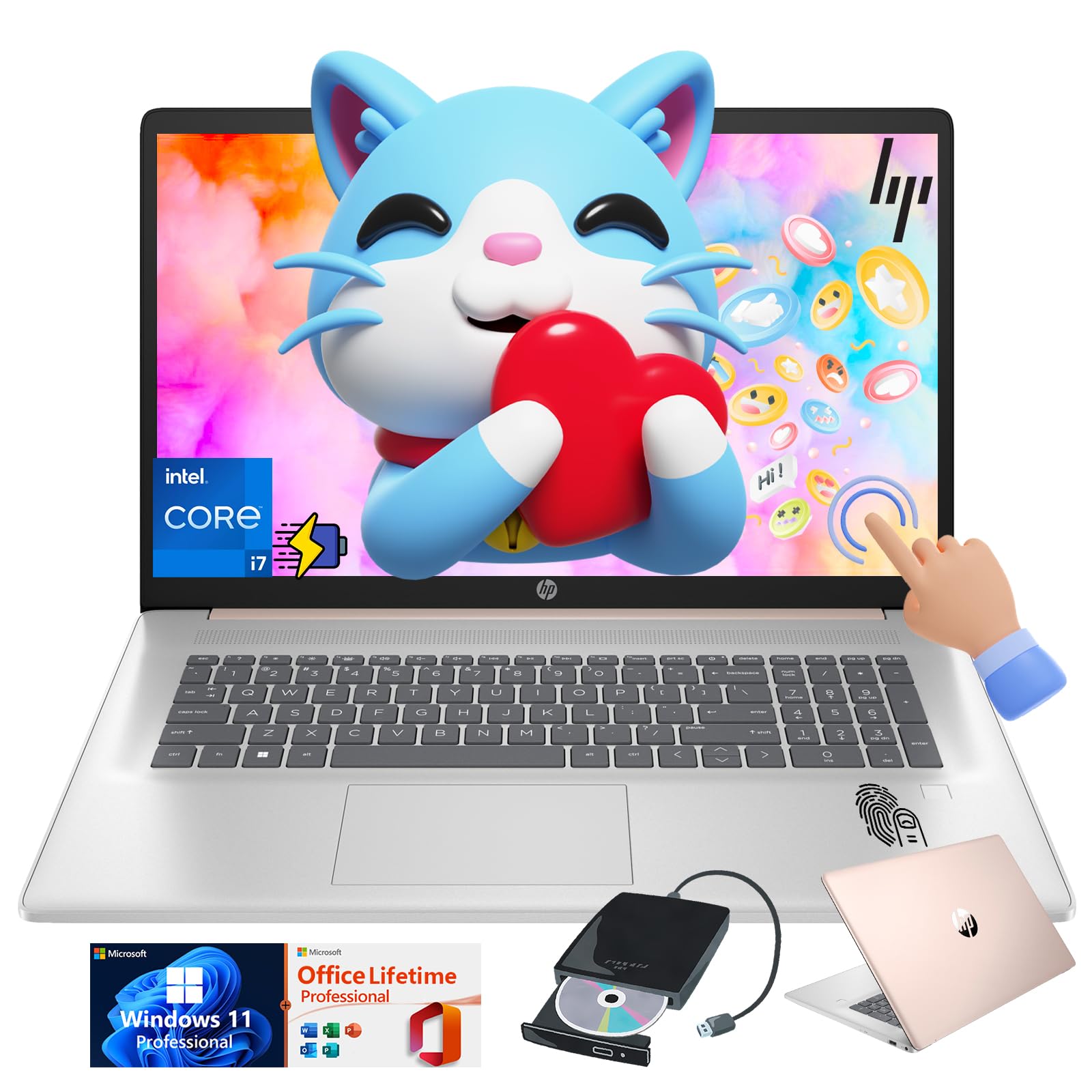 Amazon.com: HP Premium 17.3-inch Business Laptop - w/Ai-Powered