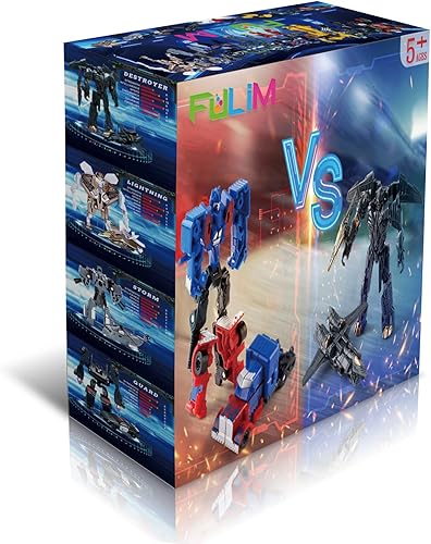 Miniatura 6 de 8 piezas de minijuguetes de robot de automóvil, figuras de acción de héroe pequeño de 3.5 pulgadas, juguetes de recuerdos de cumpleaños para niños