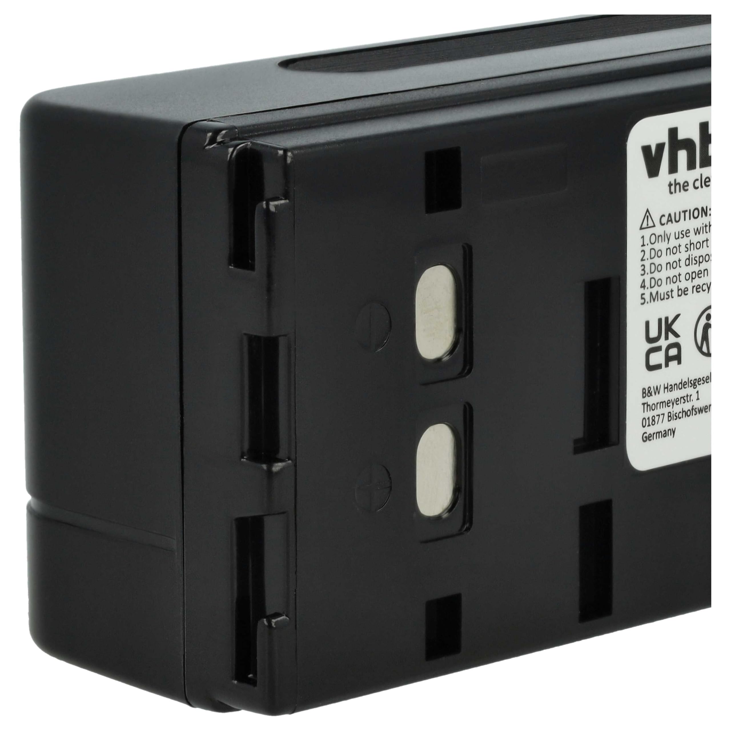vhbw 1x batteria sostituisce Sony NP-66, NP-68, NP-77, NP-78, NP-33, NP-55, NP-98, NP-99, NP-90 per fotocamera (4000mAh, 6V, NiMH)