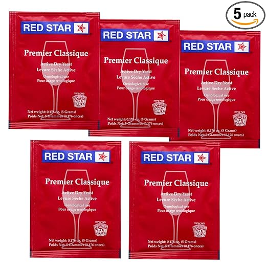 Red Star Premier Classique Wine Yeast, 5g - 5-Pack