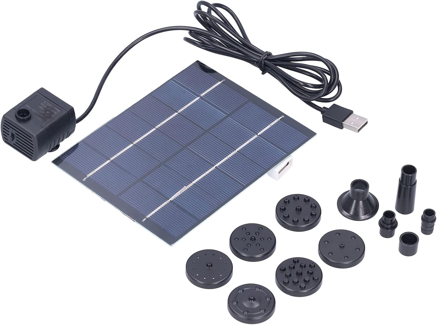 屋外ファウンテン ポリシリコン材質 ソーラーウォーターポンプ ソーラーファウンテンポンプキット 受注生産品