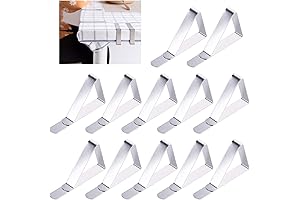 Stainless Steel Outdoor Tablecloth Clips, Picnic Clips, Rust-Free, Windproof, for Parties, Camping, Weddings